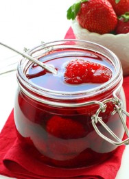 strawberry sliced snowcrest topping frozen