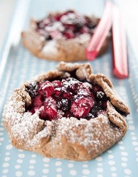 Berry Rhubarb Whole Grain Tart