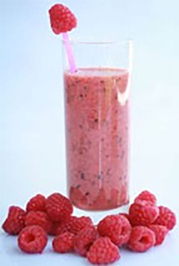Back to School Breakfast Raspberry Smoothie - Snowcrest Foods British Columbia
