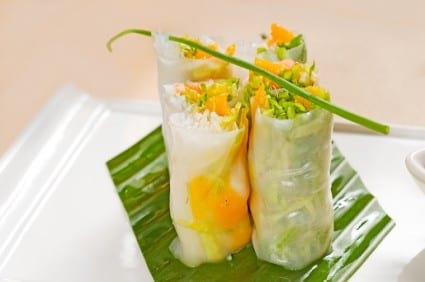 Vietnamese Style Mango Summer Rolls