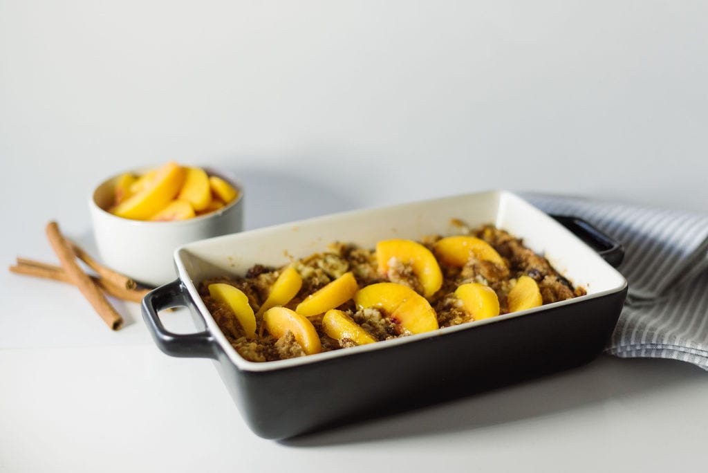 Peach Bread Pudding - Snowcrest Foods British Columbia