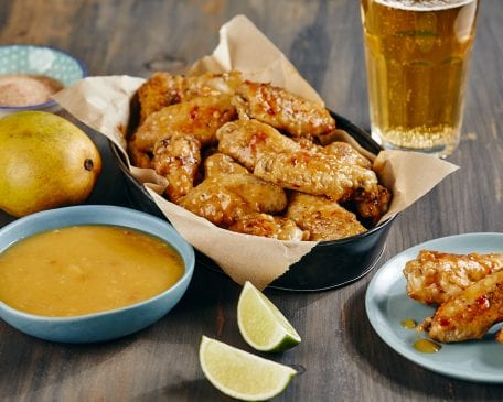 Sweet & Spicy Mango Chicken Wings